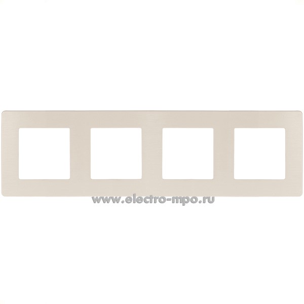Ю3087. Рамка-4 Эра12 12-5104-02 Б0052530 Сатин слоновая кость (Эра)