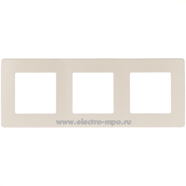 Ю3086. Рамка-3 Эра12 12-5103-02 Б0052520 Сатин слоновая кость (Эра)