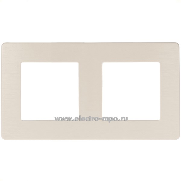 Ю3085. Рамка-2 Эра12 12-5102-02 Б0052510 Сатин слоновая кость (Эра)