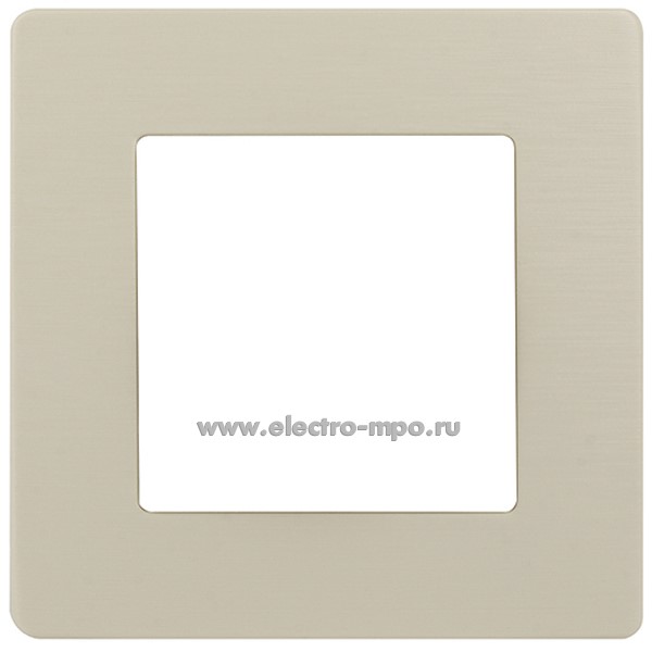 Ю3084. Рамка-1 Эра12 12-5101-02 Б0052500 Сатин слоновая кость (Эра)