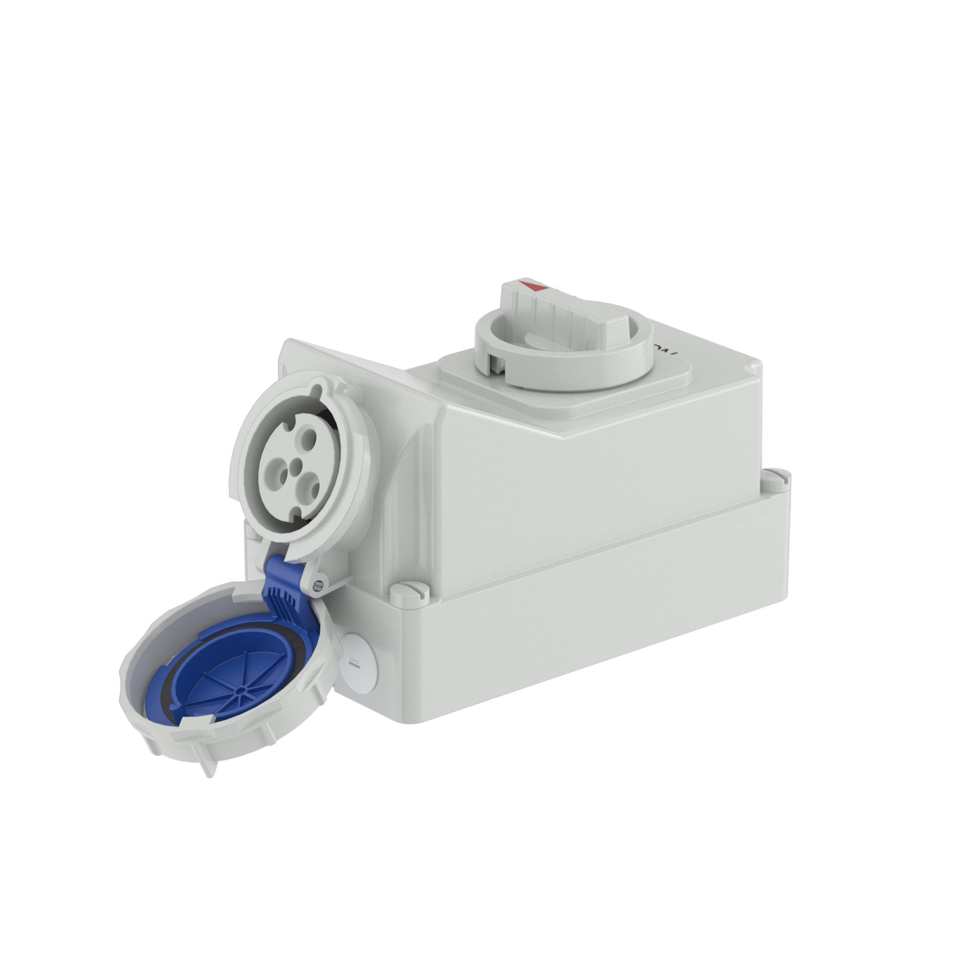 Р57. Розетка DIS5611683 настенная с механической блокировкой и боковым расположением разъема WIS  (ДКС)