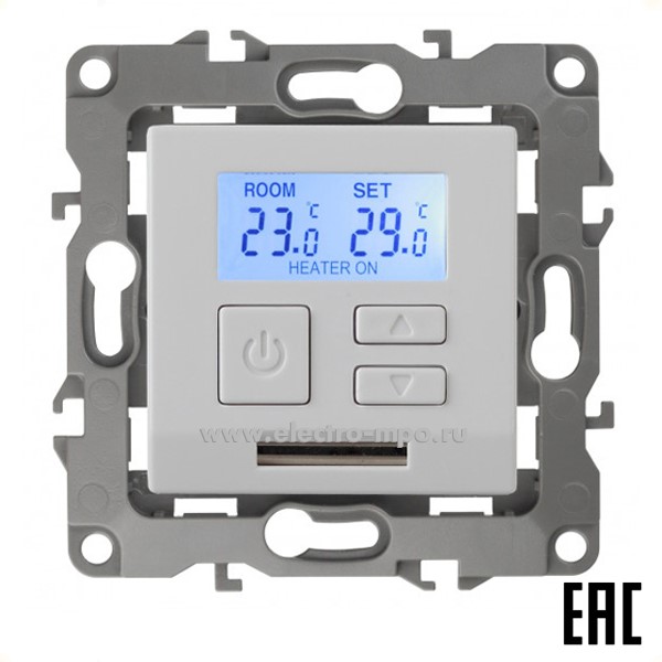 Ю3029. Механизм Эра12 12-4111-01 Б0031271 терморегулятора универс. 16А с/п белый (Эра)