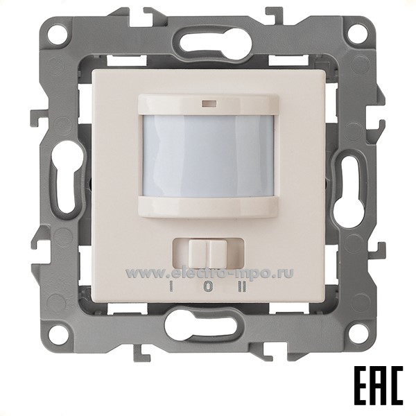 Ю3072. Механизм Эра12 12-4103-02 Б0031252 датчика движения 2-проводной 200Вт с/п слоновая кость (Эра)