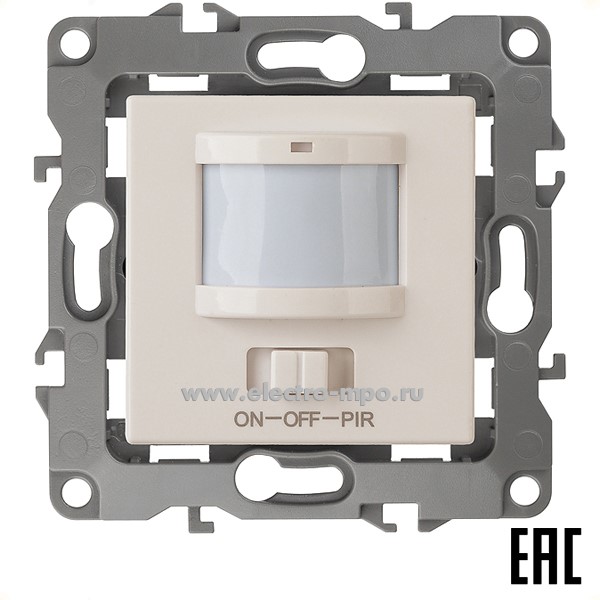 Ю3073. Механизм Эра12 12-4104-02 Б0031262 датчика движения 3-проводной 400Вт с/п слоновая кость (Эра)