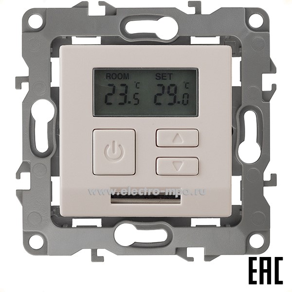 Ю3074. Механизм Эра12 12-4111-02 Б0031272 терморегулятора универс. 16А слоновая кость (Эра)