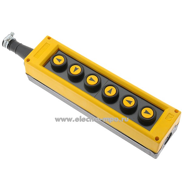 45186.А5186 Пост тельферный PVK6E 6 постов 4А 1з+1р IP65 (EMAS Турция)