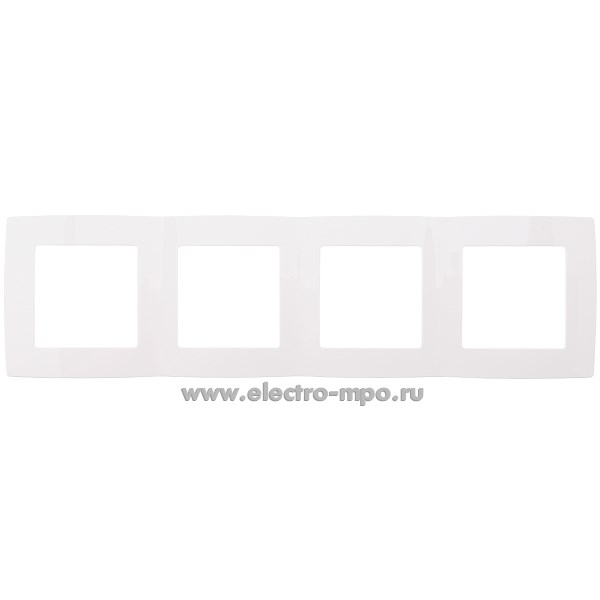 Ю3038. Рамка-4 Эра12 12-5004-01 Б0014771 белая (Эра)