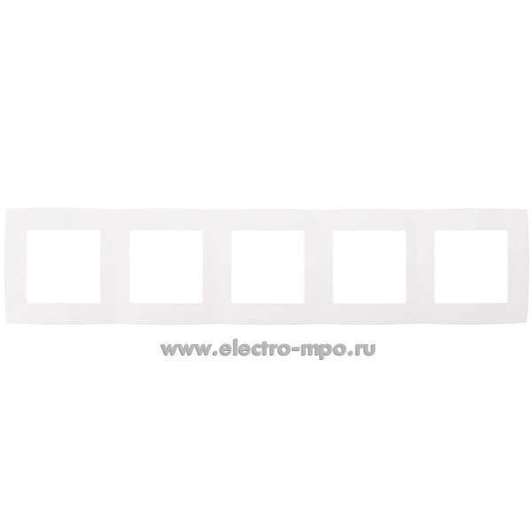 Ю3039. Рамка-5 Эра12 12-5005-01 Б0014781 белая (Эра)