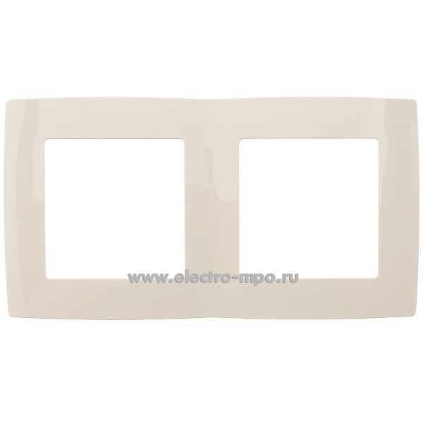 Ю3080. Рамка-2 Эра12 12-5002-02 Б0014752 слоновая кость (Эра)