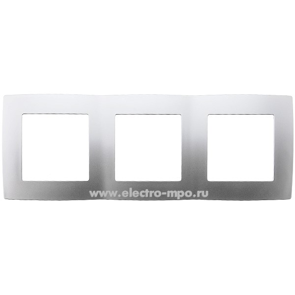 Ю3133. Рамка-3 Эра12 12-5003-03 Б0014763 алюминий (Эра)