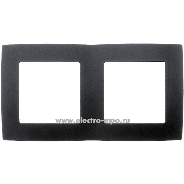 Ю3173. Рамка-2 Эра12 12-5002-05 Б0014755 антрацит (Эра)
