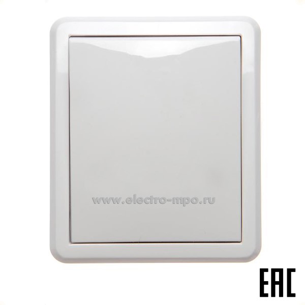 Ю2454. Выключатель Эксперт 11-1401-01 Б0020669 1 кл. о/п IP54 белый о/п (ЭРА)