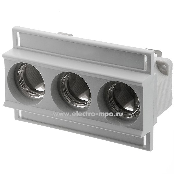 58917.А8917 Держатель EZN/3-линейный 2322025 трехполюсный 25А для плавкой вставки DII цоколь Е27(ETI Слове