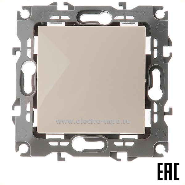 Ю3045. Механизм Эра12 12-1101-02 Б0014622 выключателя 1 кл. с/п слоновая кость (Эра)