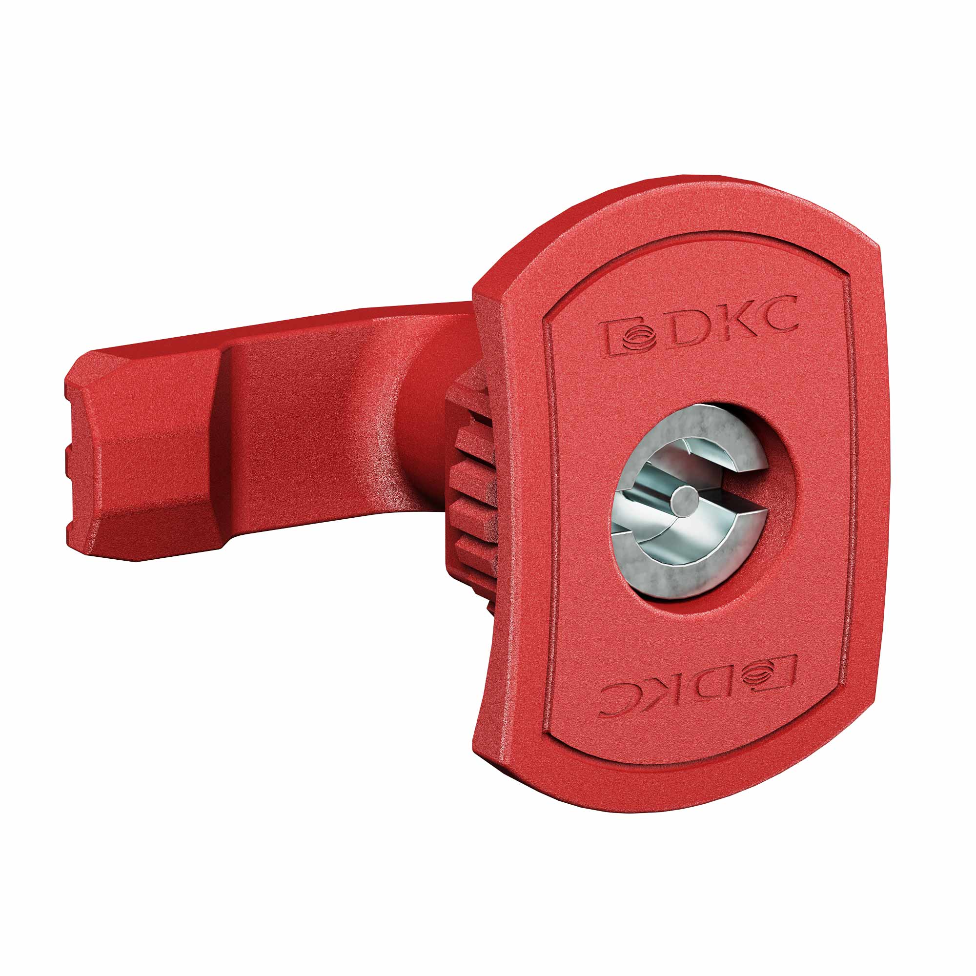 Е89. Поворотный R5CE206 замок с личинкой под двойную бородку 3 мм для навесныхкорпусов,  (ДКС)