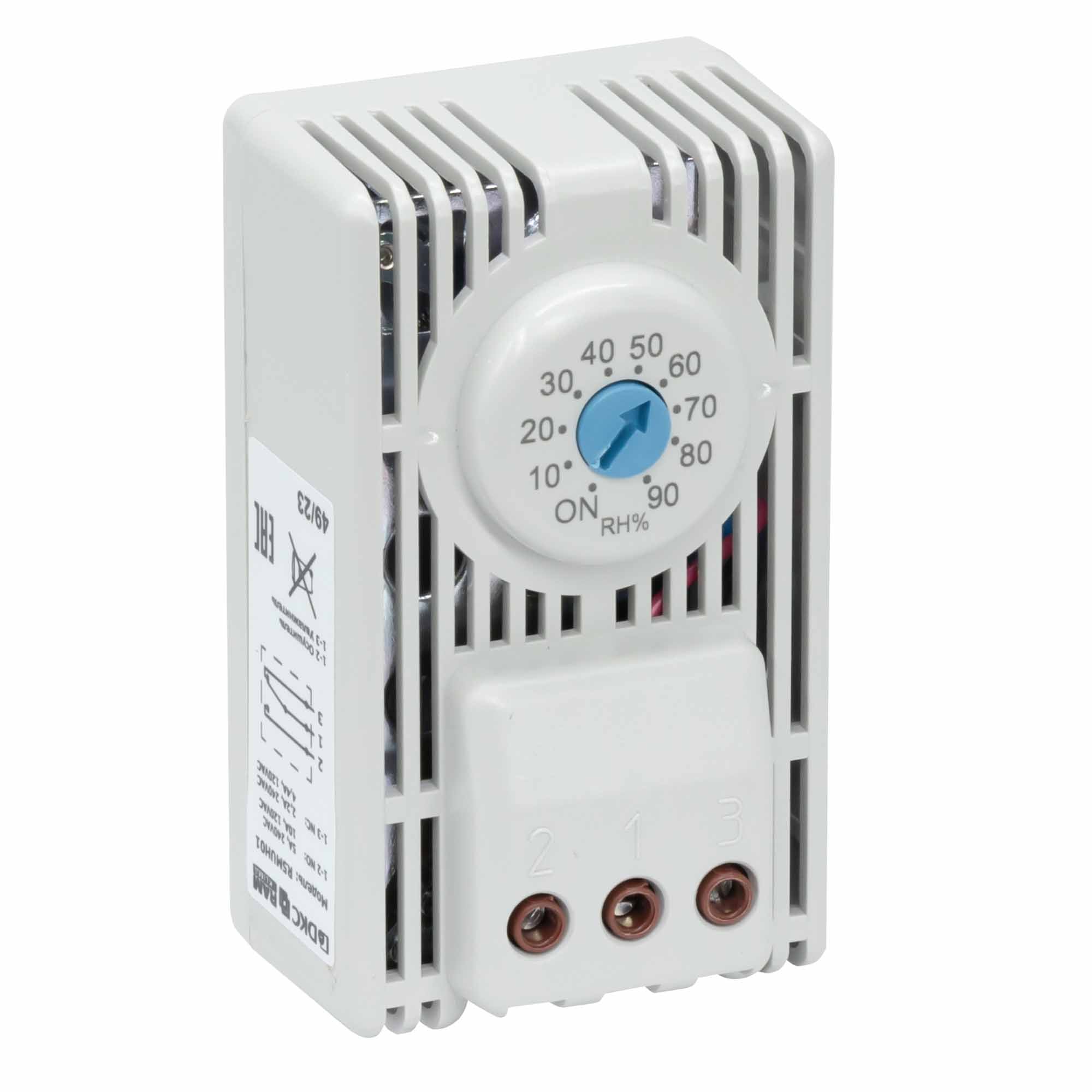 Б36. Гигростат R5MUH01 с регулируемым диапазоном влажности 10…90%, переключающий (ДКС) Б36. Гигростат R5MUH01 с регулируемым диапазоном влажности 10…90%, переключающий (ДКС)