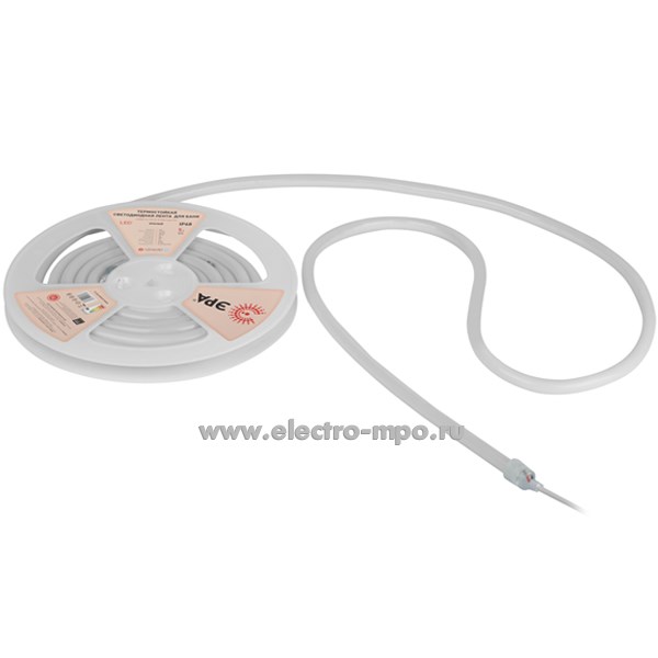 С13. Лента светодиодная Б0062345 LS2835-9,6-120-24-R-IP68-5м термостойкая 24В 48Вт пост.тока красная(ЭРА