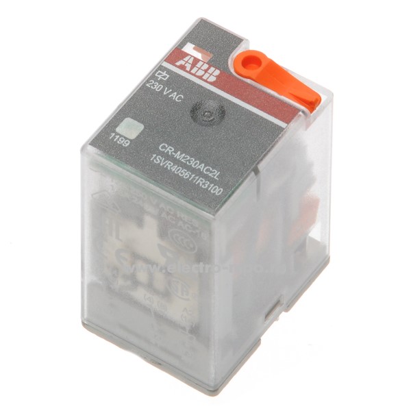 А3209. Реле CR-M230АC2L промежуточное 230B 12А 2 перекл. контакта 1SVR405611R3100 (АВВ)