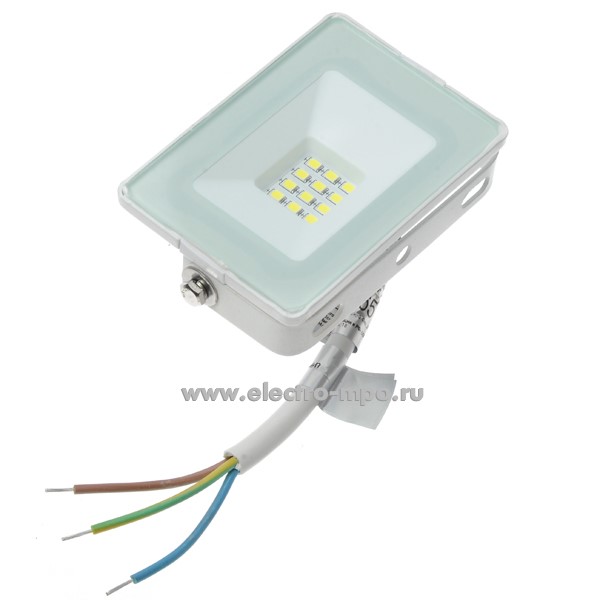 С0512. Прожектор LFL-1001 C01 220В 10Вт 6500К светодиодный белый IP65 (Ultraflash)