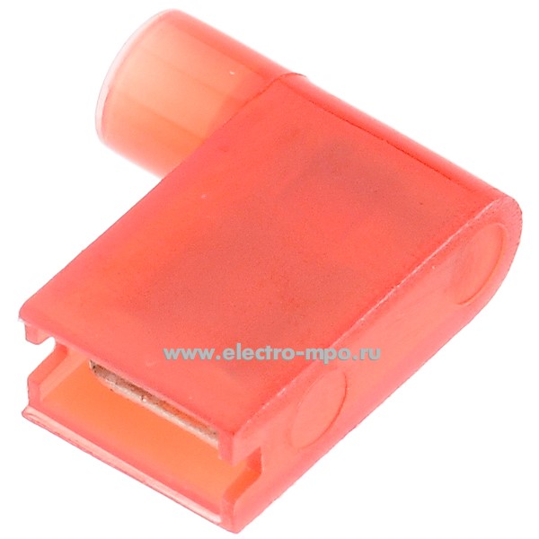 Г9770. Разъем 57925 флажковый РФИ-М(н) 1,5-(6,3) латунный изолированный "мама" 0,5-1,5мм2, нейлон (КВТ)