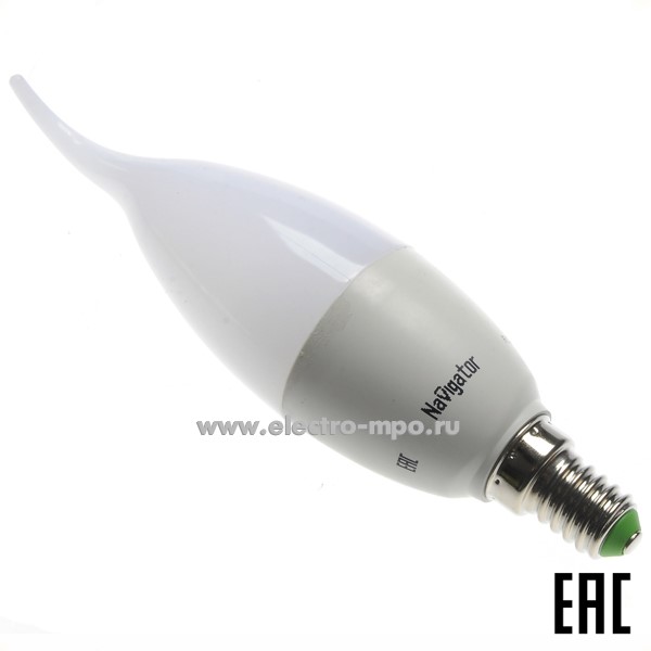Л1745. Лампа 8.5Вт 61331 NLL-FC37-8.5-230-4K-E14-FR 680Лм 4000К светод. "свеча на ветру" х/б (Navigator)