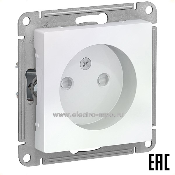 Ю47. Механизм AtlasDesign ATN000449 розетки со шторками с/п жемчуг (Systeme Electric)