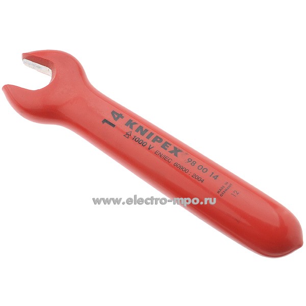 71006.И1006 Ключ 980013 13мм гаечный рожковый до 1000В (Knipex Германия)