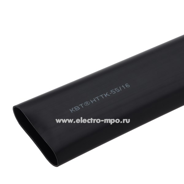 Т3321. Трубка 79832 НТТК 55/16 термоусаживаемая с клеем чёрная L=1.22м (КВТ Калуга)