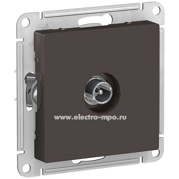 Ю4293. Механизм AtlasDesign ATN000692 TV розетки проходной 4дБ с/п мокко (Systeme Electric)