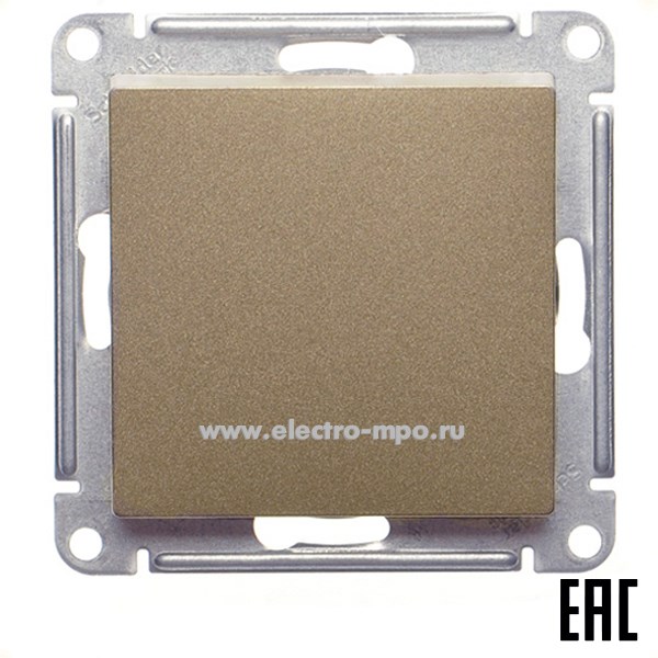 Ю4172. Механизм AtlasDesign ATN000571 переключателя 1кл. перекрестный с/п шампань (Systeme Electric)