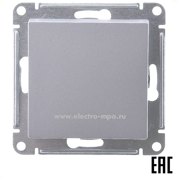 Ю4183. Механизм AtlasDesign Aqua ATN440361 переключателя 1 кл. IP44 с/п алюминий (Systeme Electric)