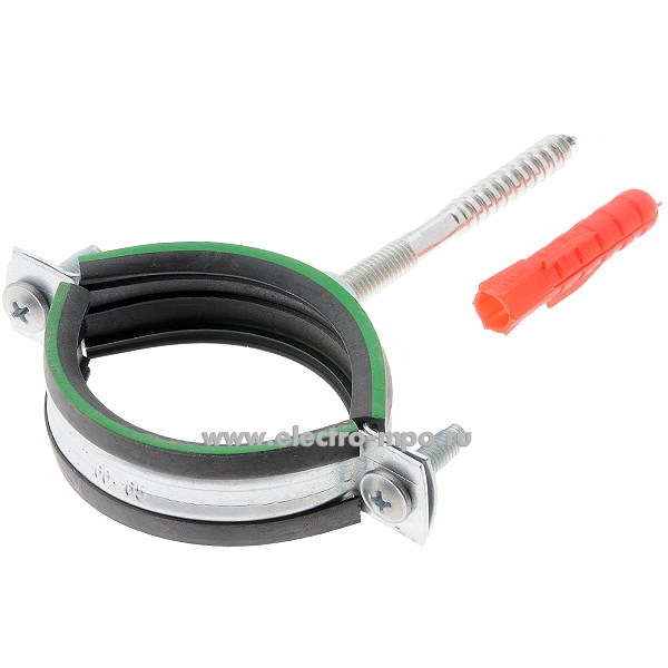 Г6506. Хомут 59905 трубный ТХК 2" в комплекте со шпилькой и дюбелем (Fortisflex)