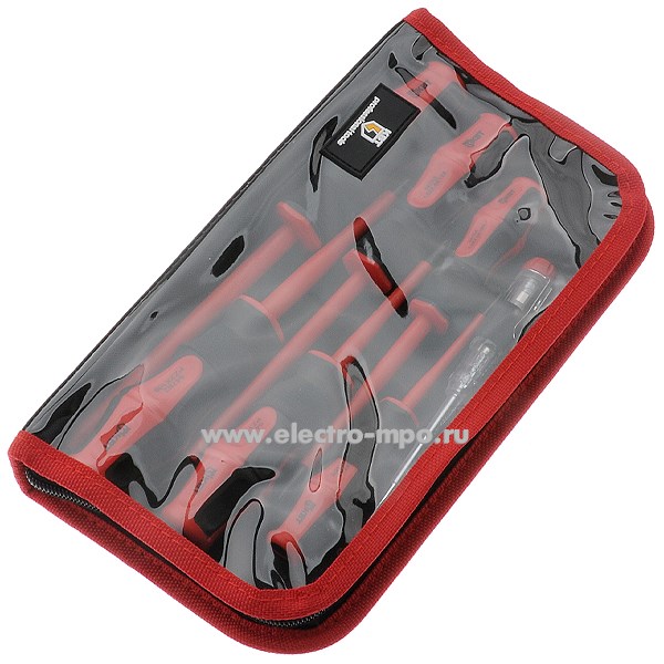 И3104. Набор 78618 "Профи" НИО-07 отвёртки 6 штук и указатель напряжения до 1000В (КВТ)