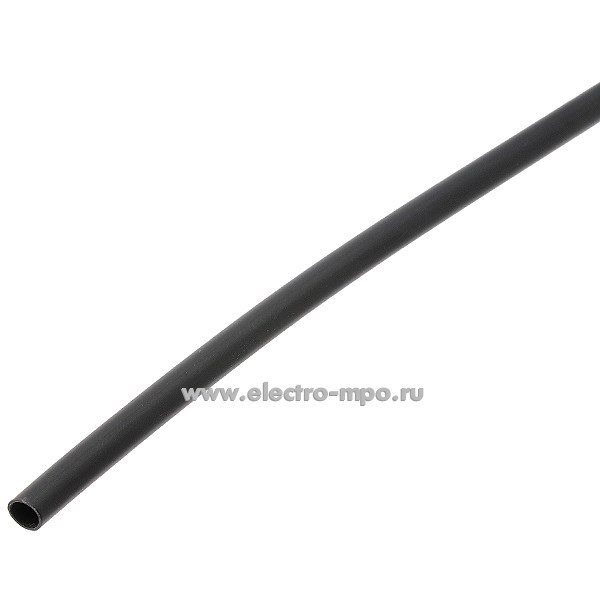 Т3009. Трубка 79915 ТТ-200-4.8/2.4 термоусаживаемая черная L=1.22м (КВТ)