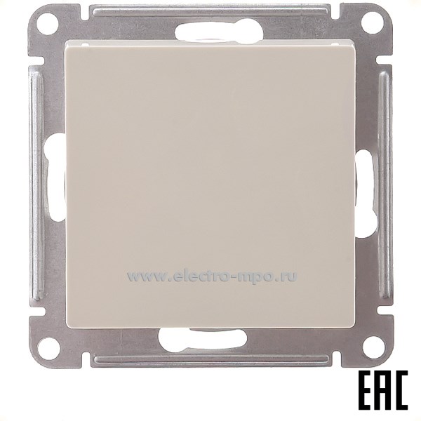 Ю3635. Механизм AtlasDesign ATN000215 выключателя 1кл. кнопочного с/п бежевый (Systeme Electric)