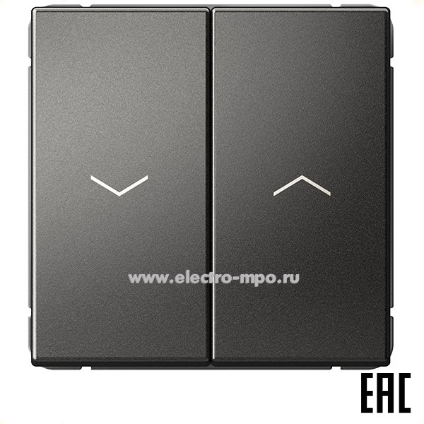 Р2956. Механизм ArtGallery GAL000619 выключателя 2 кл. с/п для жалюзи мокко (Systeme Electric)