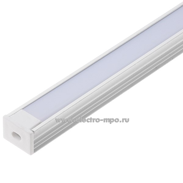 Д1523. Профиль 10266 CAB261 алюминиевый накладной 15,5х12мм L=2000мм для светодиодных лент (Feron)