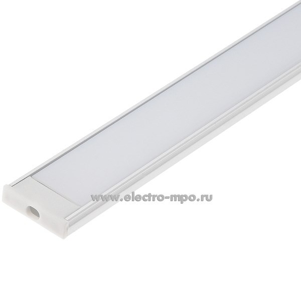 Д1525. Профиль 10277 CAB263 алюминиевый накладной 23,8х6мм L=2000мм для светодиодных лент (Feron)