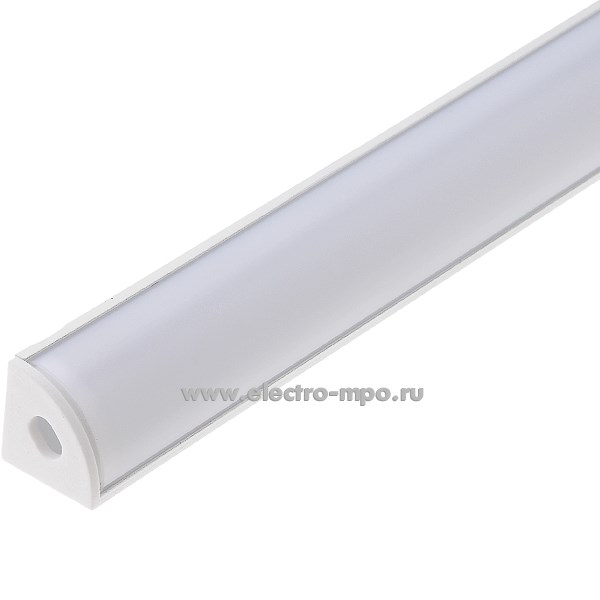 Д1528. Профиль 10299 CAB280 алюмин. угловой 16х16мм L=2000мм круглый, для светодиодных лент (Feron)