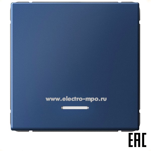 Р3001. Механизм ArtGallery GAL001113 выключателя 1 кл. с/п с подсветкой аквамарин (Systeme Electric)