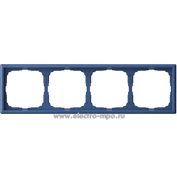 Р3042. Рамка-4 ArtGallery GAL001104 универсальная аквамарин (Systeme Electric)