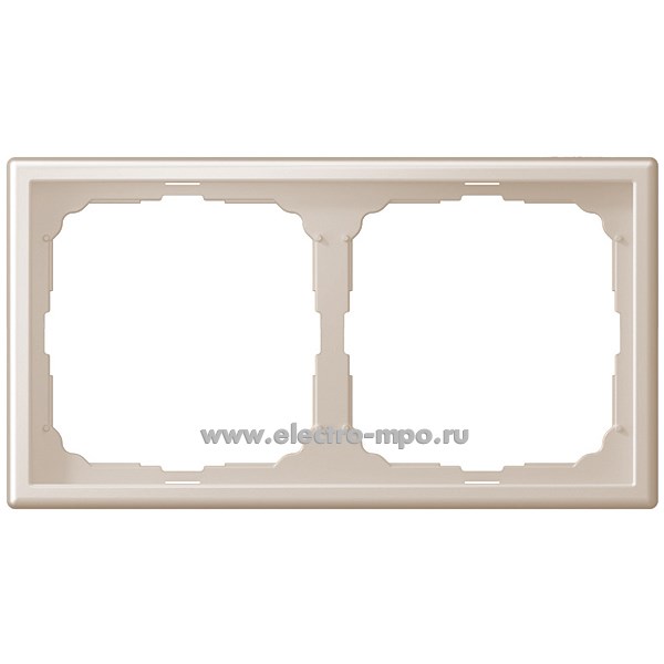 Р2940. Рамка-2 ArtGallery GAL001202 универсальная песочный (Systeme Electric)