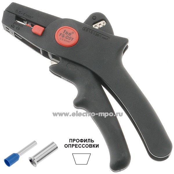 И5786. Инструмент FS-D5Y для снятия изоляции проводов 0,5-6 кв.мм (FSE Китай)
