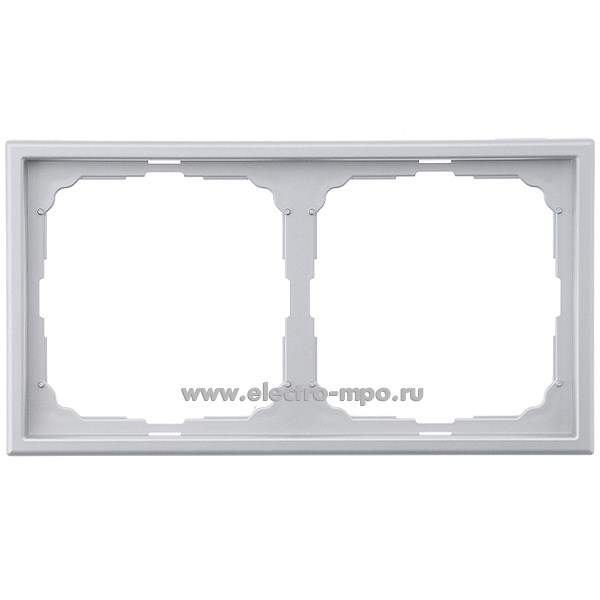 Р3091. Рамка-2 ArtGallery GAL000302 универсальная алюминий (Systeme Electric)