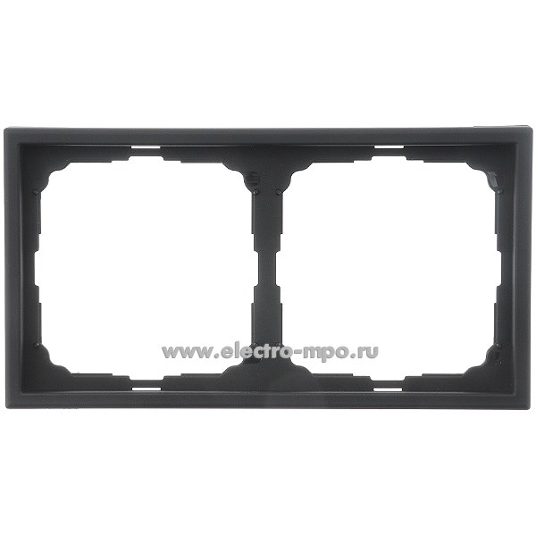 Р3241. Рамка-2 ArtGallery GAL001002 универсальная карбон (Systeme Electric)