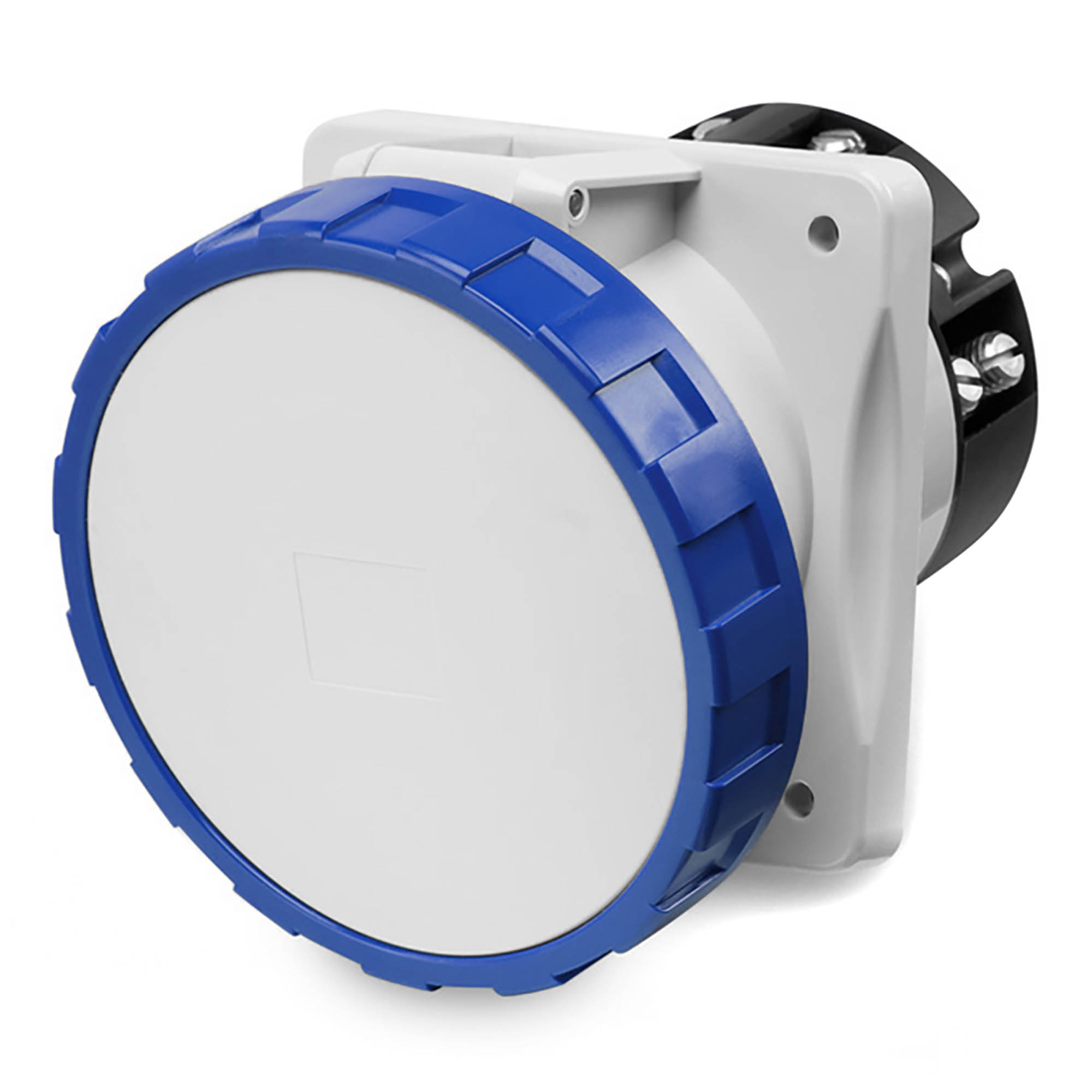 Р57. Розетка DIS41512563 панельная с наклоном PAS IP67 125A 2P+E 230В (ДКС)