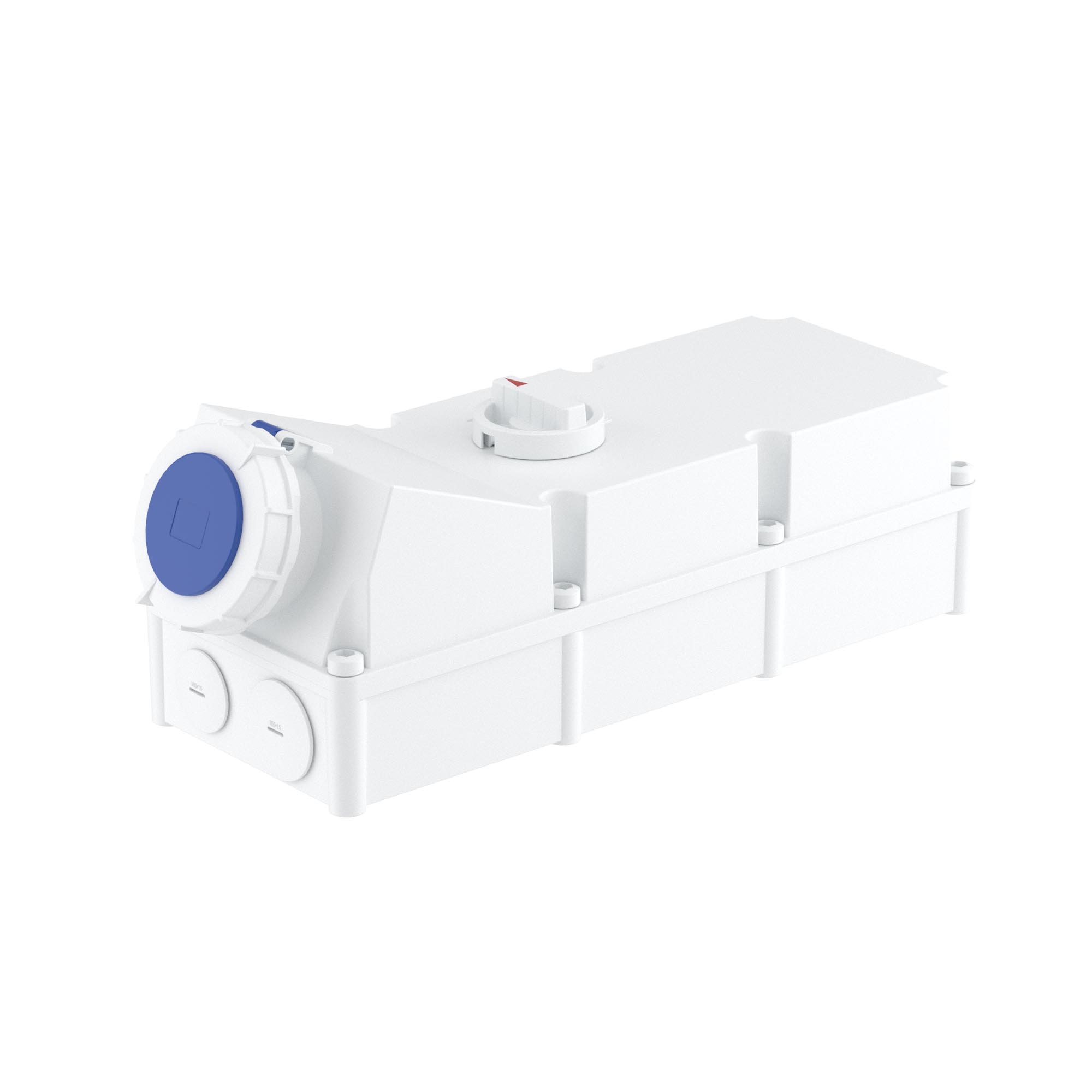 Р57. Розетка DIS50312583 настенная с механической блокировкой и боковым расположением разъема WIS  (ДКС)