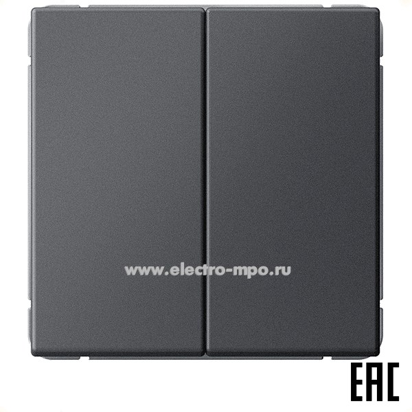 Р3152. Механизм ArtGallery GAL001451 выключателя 2 кл. с/п  базальт (Systeme Electric)