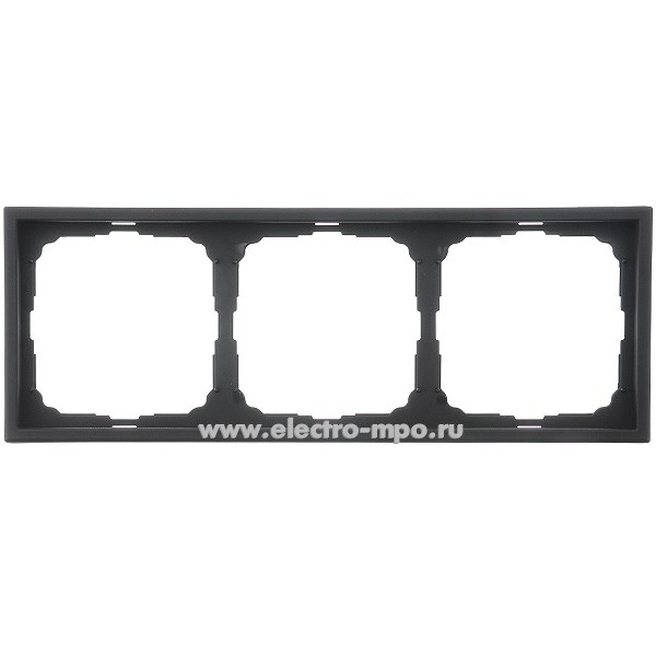 Р3243. Рамка-3 ArtGallery GAL001003 универсальная карбон (Systeme Electric)