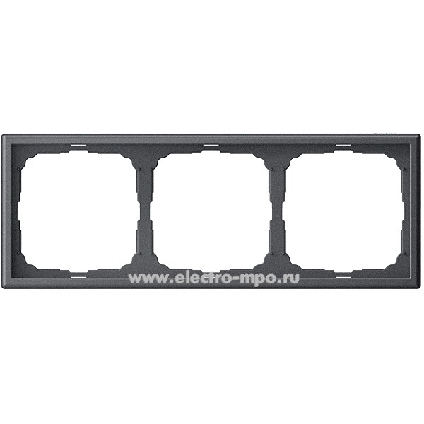 Р3191. Рамка-3 ArtGallery GAL001403 универсальная базальт (Systeme Electric)